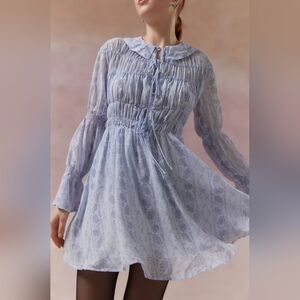 Kimchi Blue Floral Smocked Mini Dress